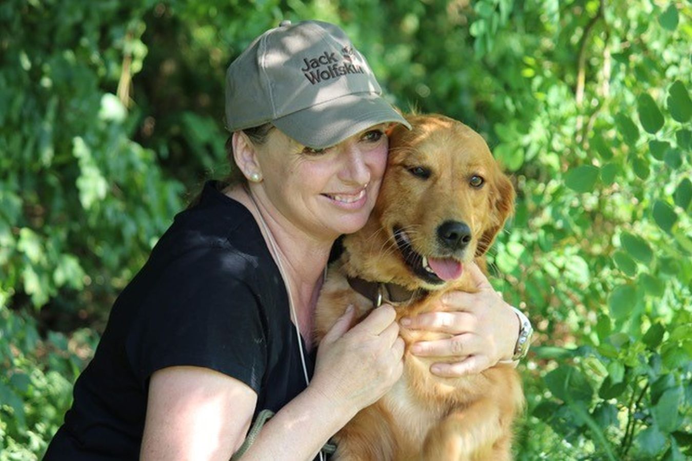 Gabi mit Hündin Daika