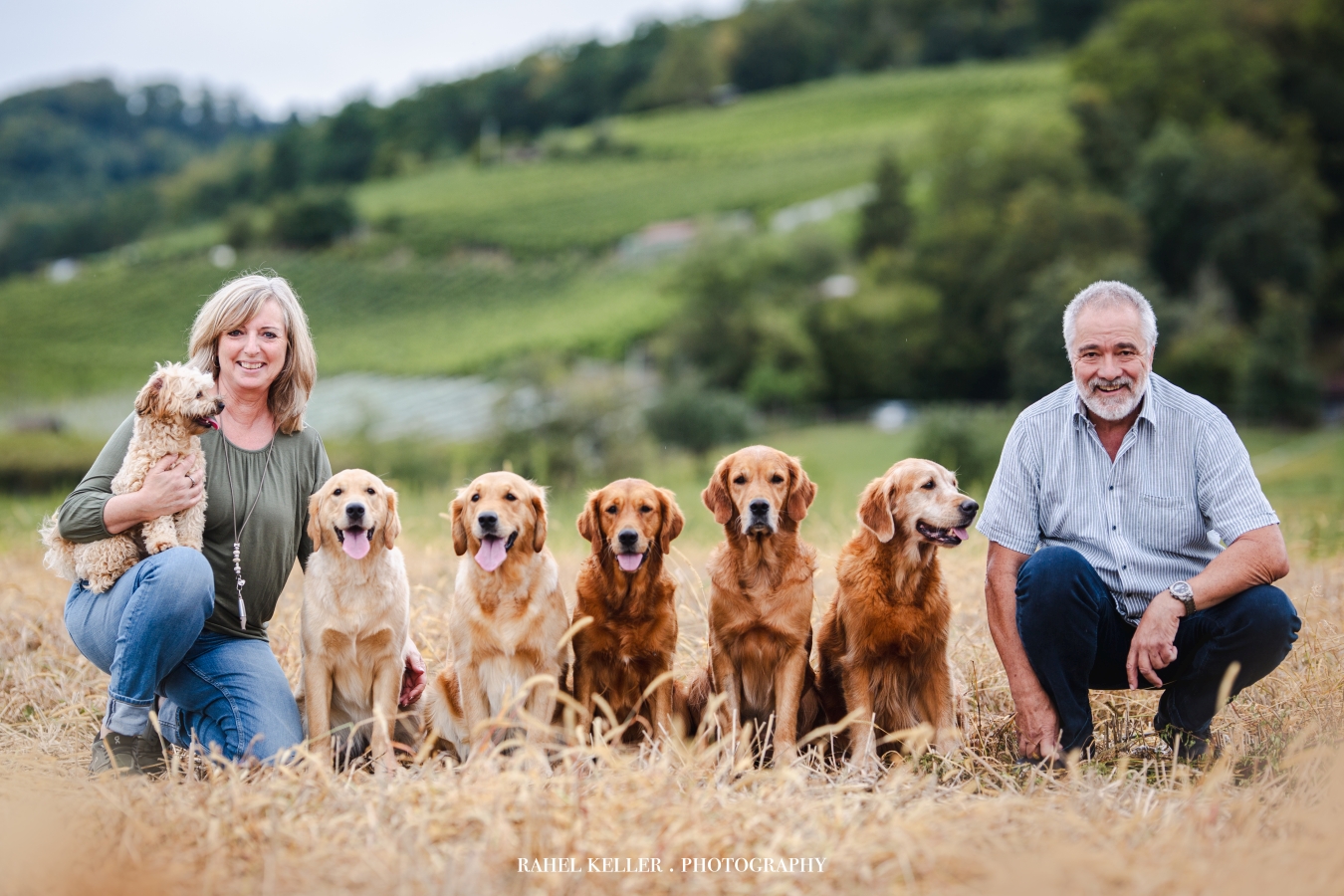 Gabi und René mit ihrem Rudel am 08.09.2024