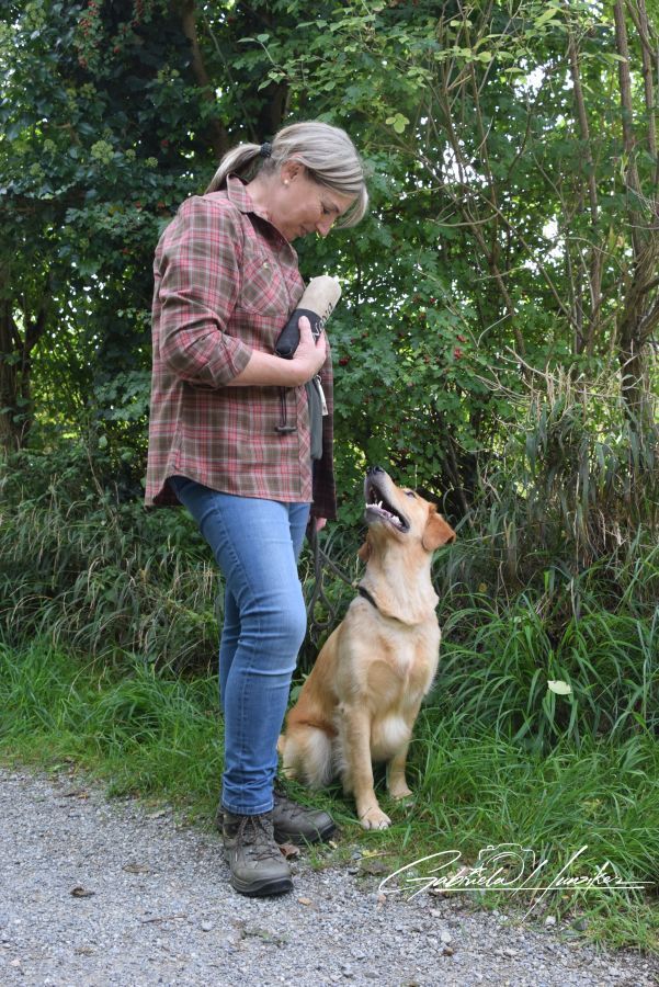 Gabi mit Nava am Wesenstest