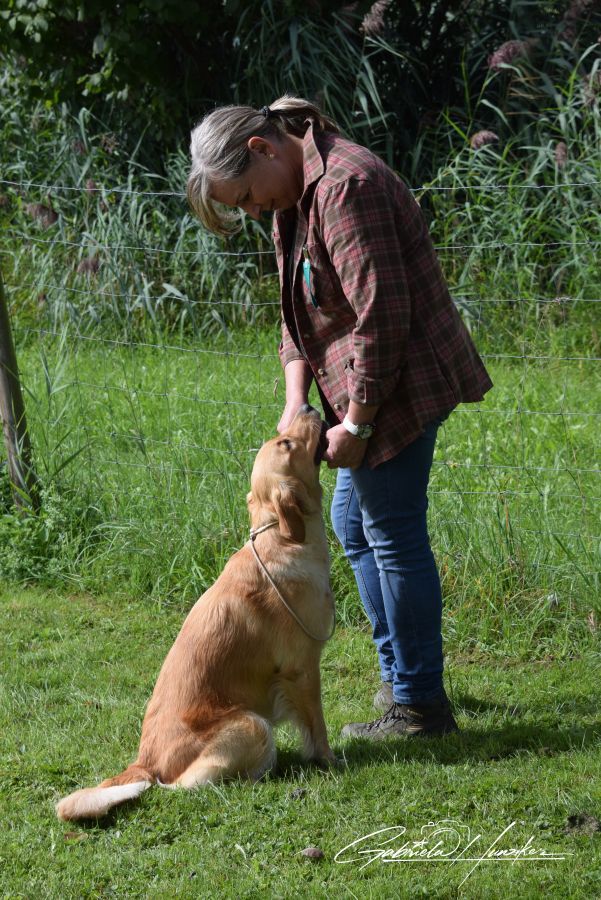 Gabi mit Nava am Wesenstest